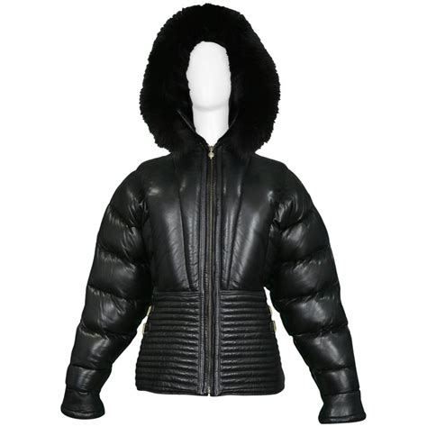 versace patent puffer jacket|gianni Versace vice style jacket.